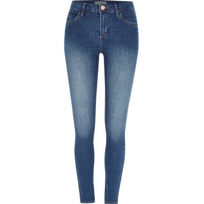 Mid blue wash Amelie superskinny jeans